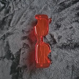 Cut Out Red Sunglasses